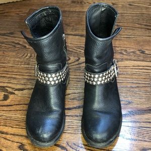 Steve Madden Leather Moto Boots